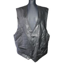 KAMIZELKA MOTOCYKLOWA SKÓRA rozm. 3XL